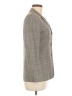 Petite Sophisticate Plaid Gray Wool Blazer Size 6 - photo 4