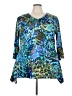 Assorted Brands Teal 3/4 Sleeve Blouse Size 3X (estimated) - photo 1