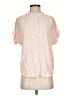 Point Sur 100% Viscose Pink Short Sleeve Blouse Size S - photo 1