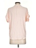 Point Sur 100% Viscose Pink Short Sleeve Blouse Size S - photo 2
