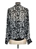 Calvin Klein Animal Print Silver Long Sleeve Blouse Size M - photo 2