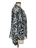 Calvin Klein Animal Print Silver Long Sleeve Blouse Size M - photo 4