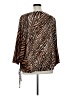 MICHAEL Michael Kors Animal Print Brown Long Sleeve Blouse Size XL - photo 2