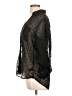 Express 100% Polyester Polka Dots Black 3/4 Sleeve Blouse Size L - photo 5