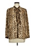J.Crew 100% Polyester Animal Print Brown Long Sleeve Blouse Size M - photo 1