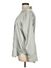 H&M Metallic Silver Long Sleeve Blouse Size L - photo 5