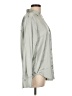 H&M Metallic Silver Long Sleeve Blouse Size L - photo 4