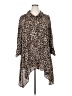 Melissa Paige 100% Polyester Animal Print Brown 3/4 Sleeve Blouse Size 3X - photo 1