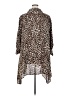 Melissa Paige 100% Polyester Animal Print Brown 3/4 Sleeve Blouse Size 3X - photo 2
