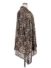Melissa Paige 100% Polyester Animal Print Brown 3/4 Sleeve Blouse Size 3X - photo 4