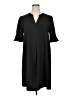 Unbranded Solid Black Casual Dress Size XL - photo 1