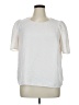 DR2 100% Polyester Ivory Short Sleeve Blouse Size XL - photo 1