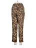 H&M 100% Polyester Animal Print Brown Casual Pants Size 6 - photo 2
