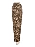 H&M 100% Polyester Animal Print Brown Casual Pants Size 6 - photo 4