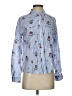 Assorted Brands Print Blue Long Sleeve Button-Down Shirt Size S - photo 1