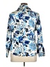 Zara Paisley Blue Long Sleeve Blouse Size XL - photo 2