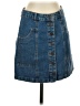 Stradivarius Blue Denim Skirt Size 4 - photo 1