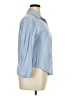 Unbranded 100% Polyester Blue 3/4 Sleeve Blouse Size XL - photo 4