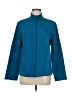 Chico's 100% Cotton Blue Track Jacket Size Med (1) - photo 1