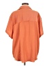 A New Day 100% Polyester Orange Short Sleeve Blouse Size M - photo 2