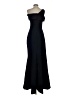 Theia 100% Polyester Blue Black Cocktail Dress Size 4 - photo 2