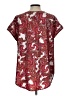 Tacera Paisley Red Short Sleeve T-Shirt Size L - photo 2