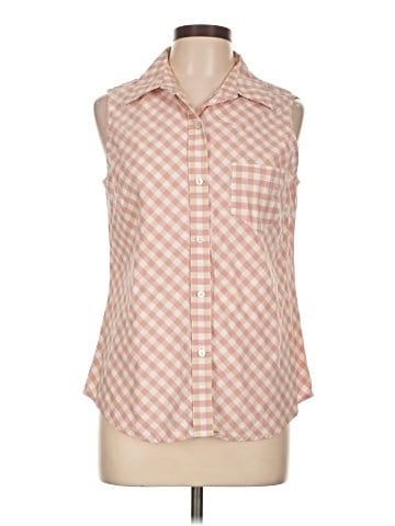 Evan Picone Sleeveless Button-Down Shirt (view 1)