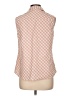 Evan Picone 100% Cotton Checkered-gingham Orange Sleeveless Button-Down Shirt Size 12 - photo 2