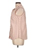 Evan Picone 100% Cotton Checkered-gingham Orange Sleeveless Button-Down Shirt Size 12 - photo 5
