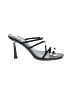 Wild Pair Gray Black Sandals Size 7 1/2 - photo 1