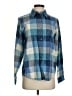 Northcrest 100% Cotton Argyle Blue Long Sleeve Button-Down Shirt Size S - photo 1