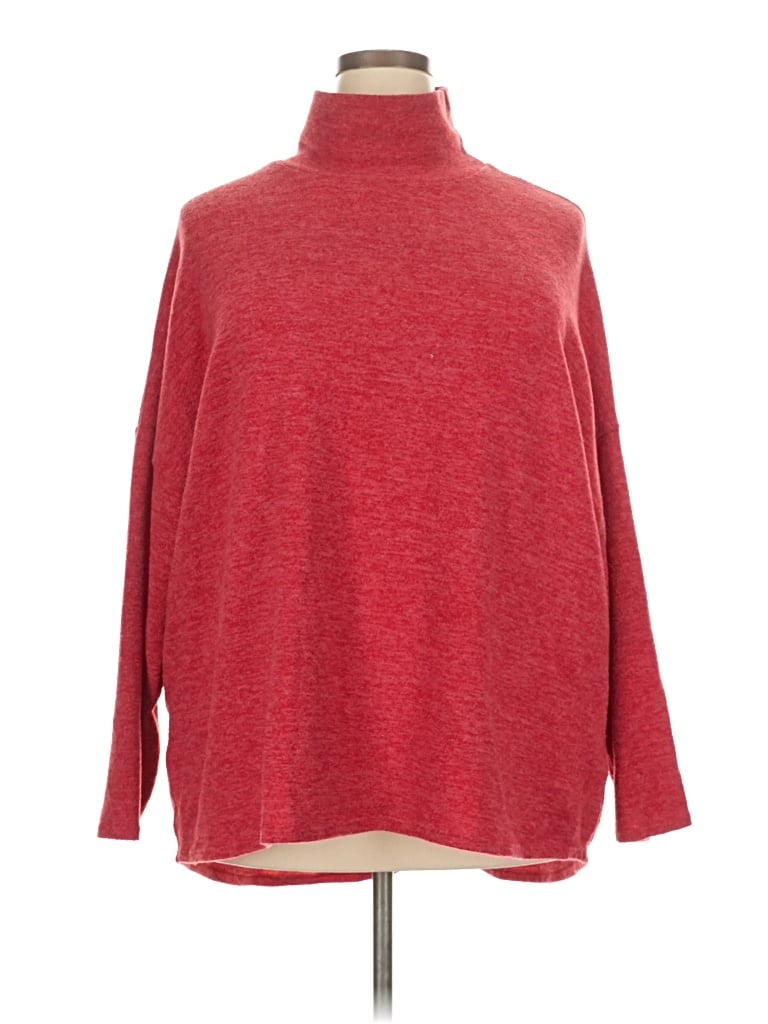 Pre-owned Simply Emma Turtleneck Sweater In Red