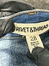 Rivet & Thread 100% Cotton Blue Jeans Size 28 waist - photo 7