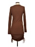 White Birch Solid Brown Casual Dress Size S - photo 2
