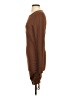 White Birch Solid Brown Casual Dress Size S - photo 5