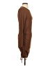 White Birch Solid Brown Casual Dress Size S - photo 4