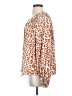 Mittoshop 100% Rayon Animal Print Orange Long Sleeve Blouse Size S - photo 5