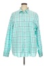 Islander Argyle Teal Long Sleeve Button-Down Shirt Size XXL - photo 1