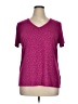 Jaclyn Smith Burgundy Short Sleeve Top Size XL - photo 1