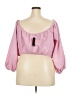 ELOQUII Pink 3/4 Sleeve Blouse Size 21 - photo 2