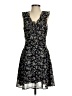 JOA 100% Polyester Floral Black Casual Dress Size XS - photo 1