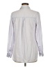 Old Navy 100% Tencel Color Block Silver Long Sleeve Button-Down Shirt Size M - photo 2