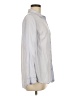 Old Navy 100% Tencel Color Block Silver Long Sleeve Button-Down Shirt Size M - photo 4