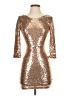 Lulus 100% Polyester Metallic Gold Cocktail Dress Size XS - photo 1