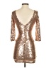Lulus 100% Polyester Metallic Gold Cocktail Dress Size XS - photo 2