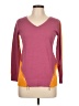 IMAN Color Block Purple Pullover Sweater Size L - photo 1