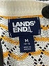 Lands' End Chevron-herringbone Orange Yellow Pullover Sweater Size Med 10/12 - photo 7