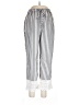 Shein Stripes Silver Casual Pants Size L - photo 1