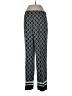 Ann Taylor 100% Rayon Print Black Casual Pants Size 10 - photo 1
