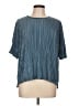 Marc New York Teal Short Sleeve Blouse Size L - photo 1